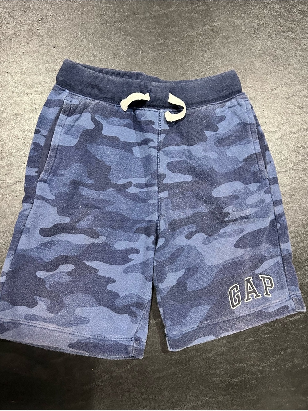 GAP Kids Boys Navy Blue Camo Pull-On Shorts